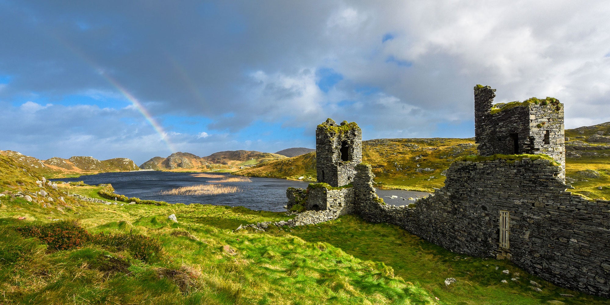 Rainbow Over Three Castle Head