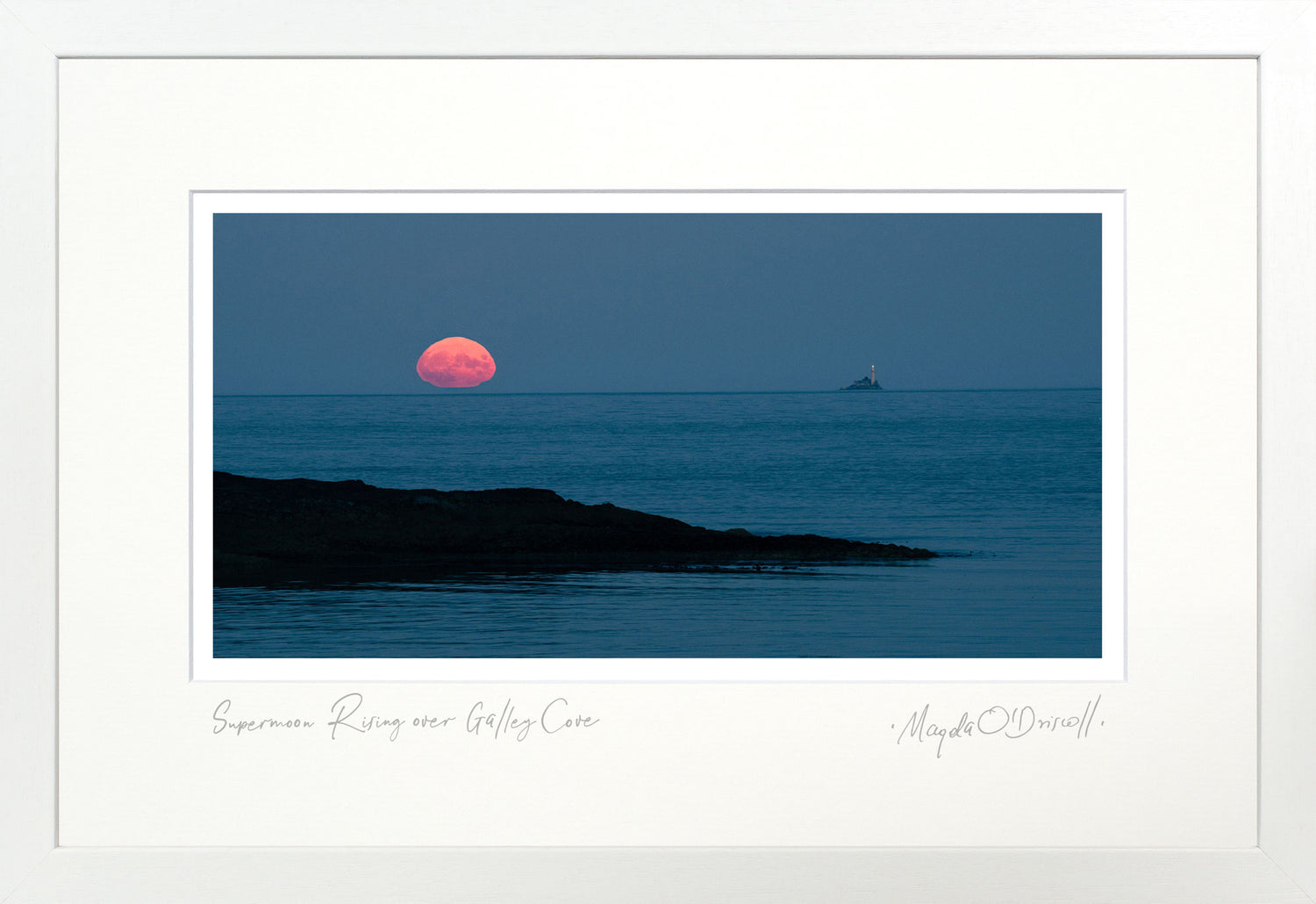 Supermoon Rising Over Galley Cove
