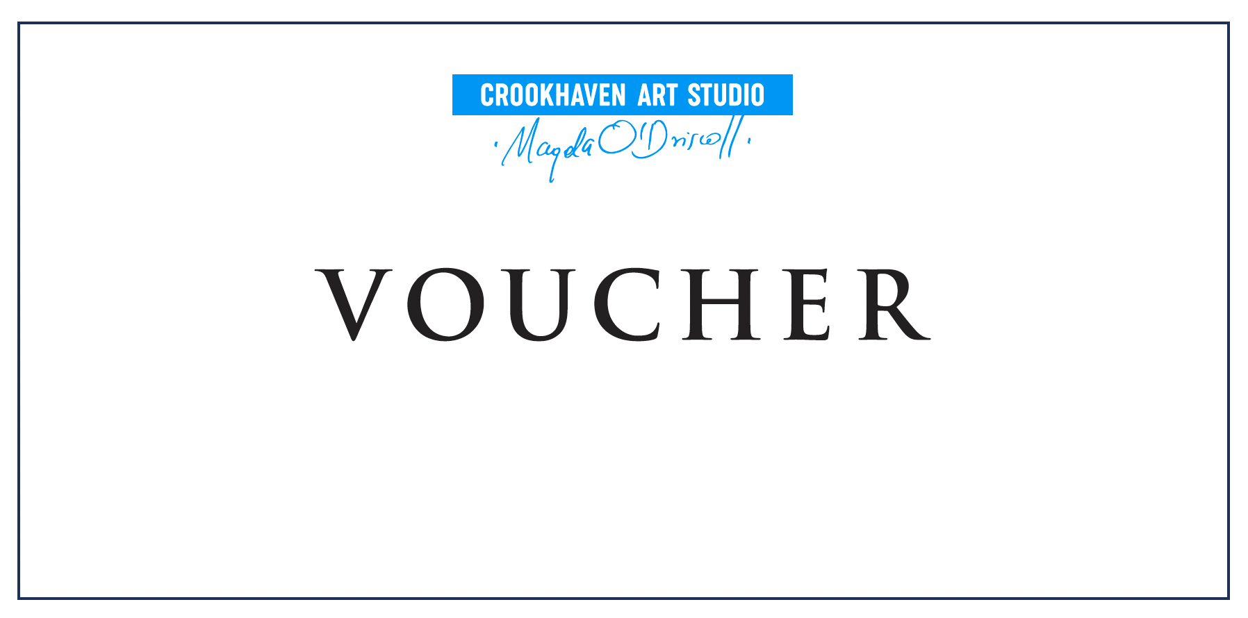 White voucher with &