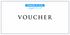 White voucher with &
