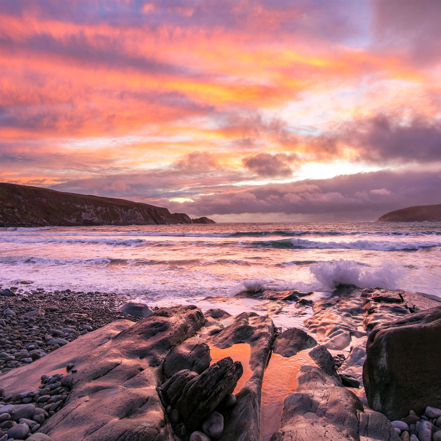Sunset at Rocky Beach