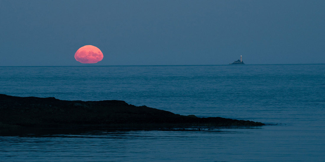 Supermoon Rising Over Galley Cove