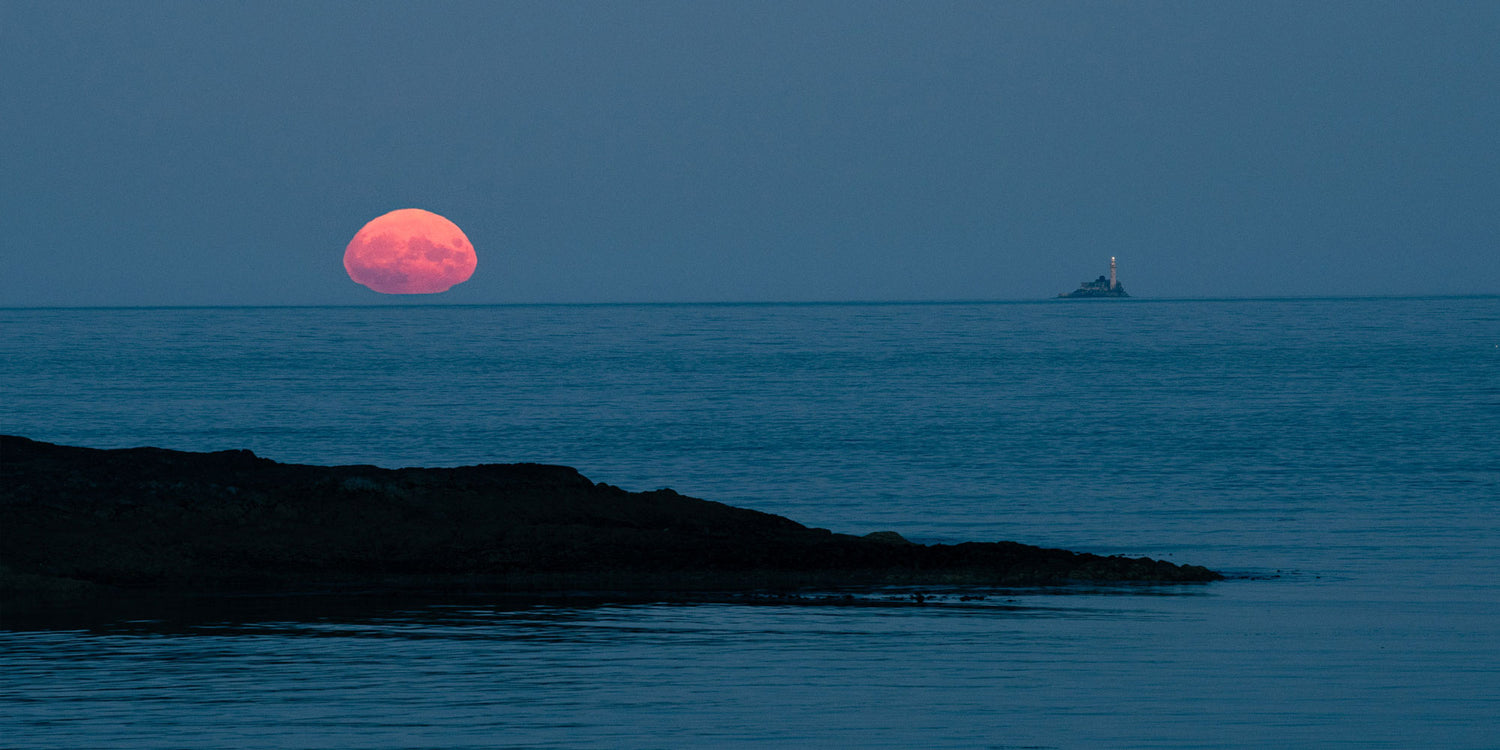 Supermoon Rising Over Galley Cove